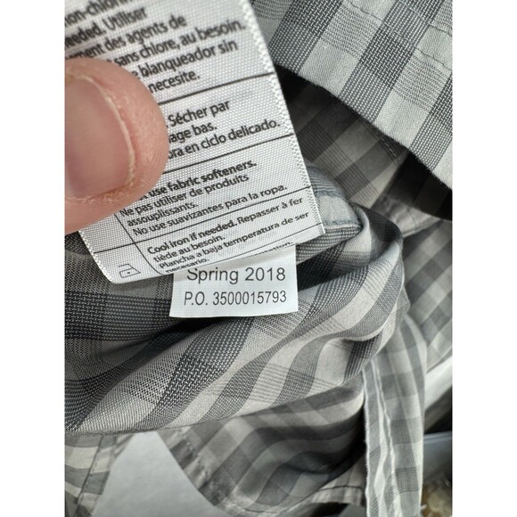 Carhartt Force Ridgefield Vented Shirt Mens 3XL Gray Plaid Relaxed Fit Button Up - Picture 5 of 8